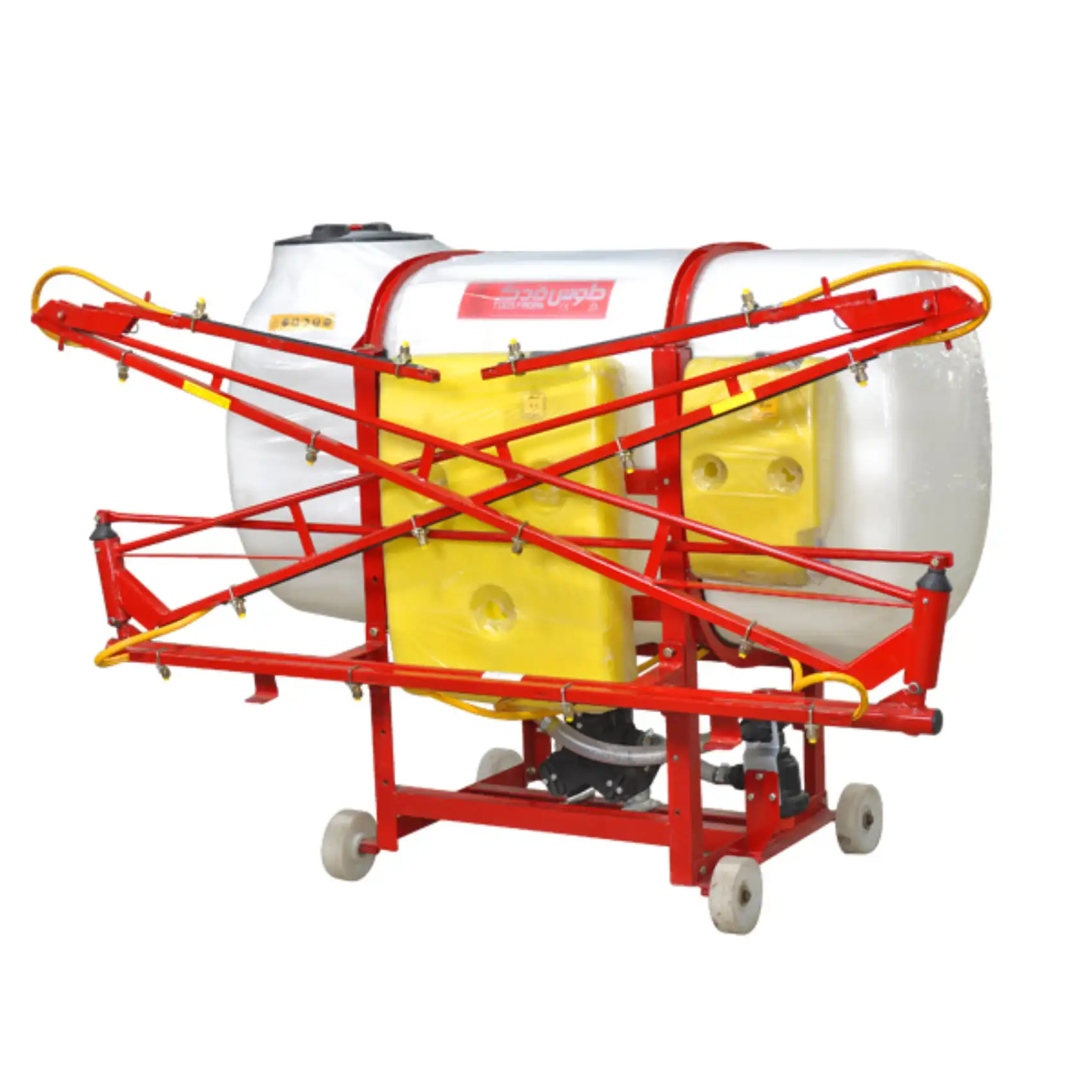 سمپاش سوارشونده 600 لیتری سنگین سه مخزنه بومدار طوس فدک